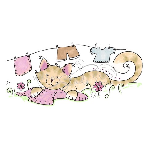 Cat and Laundry