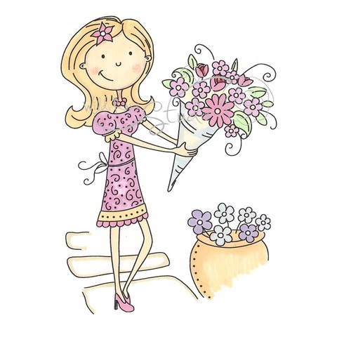 Girl with Flowers