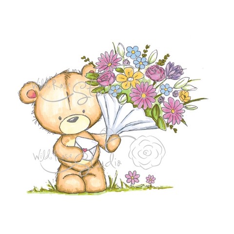 Milton with Flowers