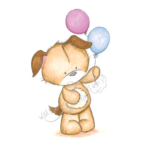 Toby with Balloons