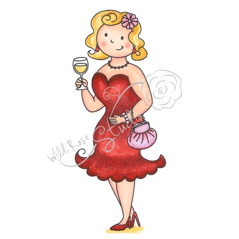 Lady with Wine