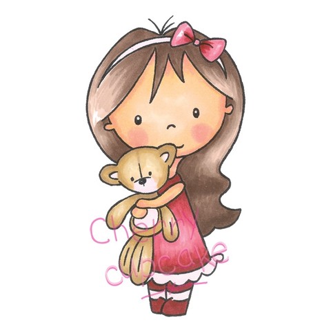 Mia with Teddy